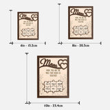 You Hold Us Together - Personalized Mother 2 Layered Wood Sign / Wood Plaque