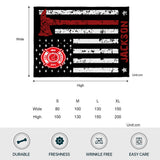 Proud Firefighter - Firefighter gift for him, dad, husband, son - Personalized Blanket