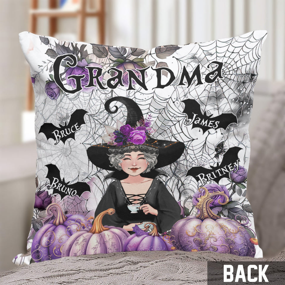 Grandma Witch - Personalized Grandma Throw Pillow