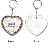 Besties Forever - Gift for friend - Personalized Transparent Keychain
