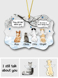 They Still Talk About You - Personalized Dog Medallion Transparent Ornament