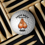 These Balls Belong To - gift for him, boyfriend, husband - Personalized Golf Ball