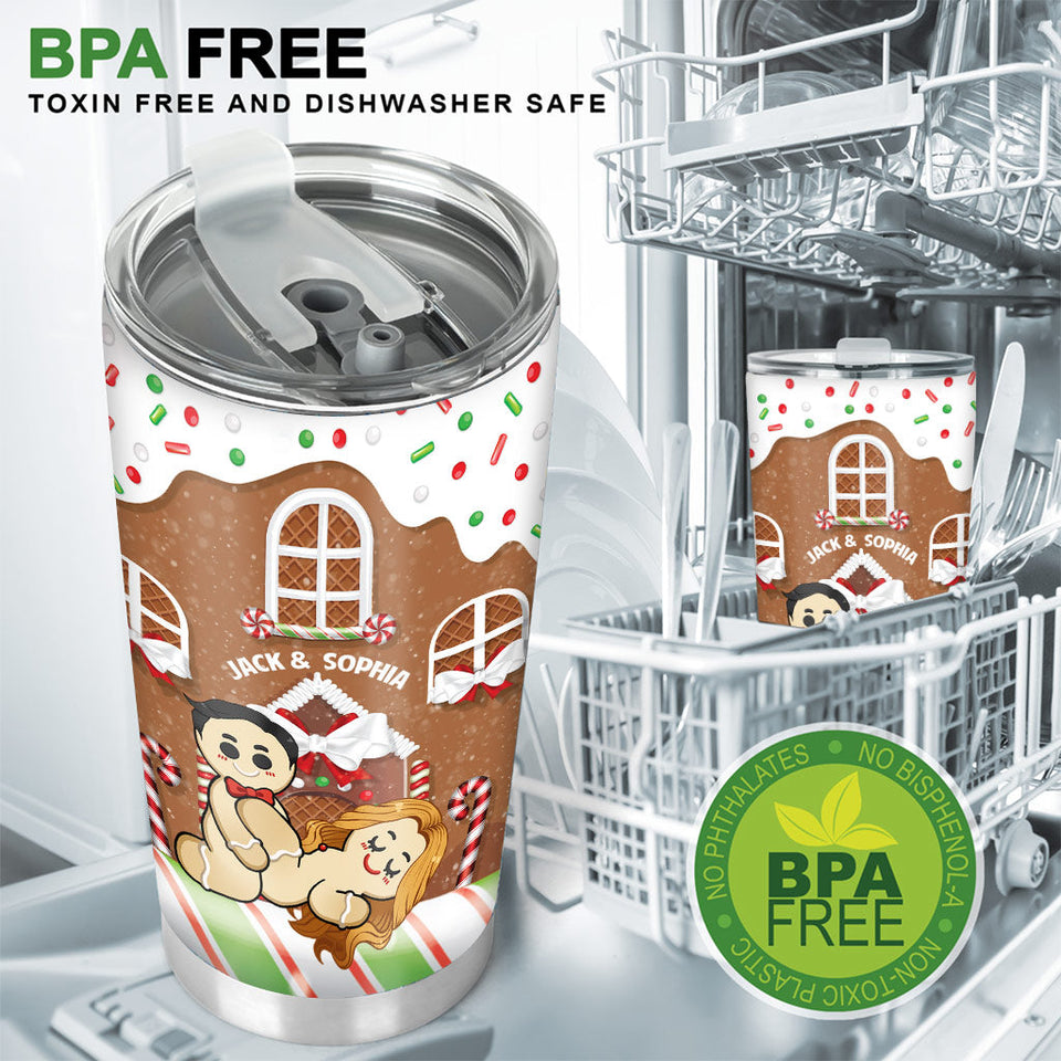 All I Want For Christmas - Personalized Couple Tumbler