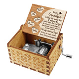 Mom For All The Times - Gift for mom, grandma, grandpa, dad, daughter, son, granddaughter, grandson - Personalized Hand Crank Music Box