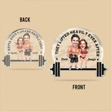 They Lifted Heavily Ever After - Personalized Fitness Custom Shaped Acrylic Plaque