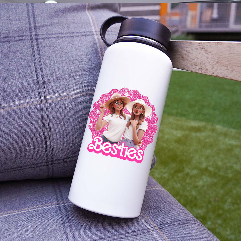Pink Besties - Gift for friend - Personalized Decal Die Cut