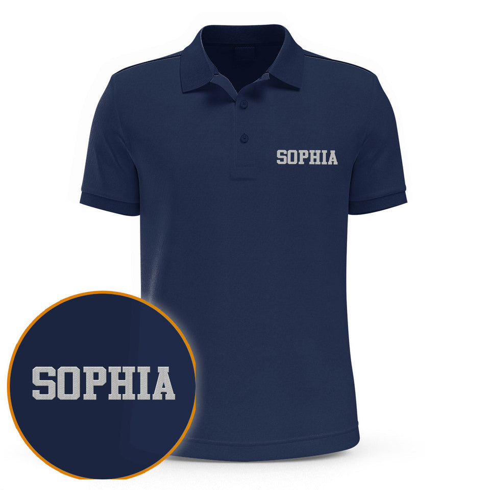 Custom Name - Personalized Aunt Embroidered Polo Shirt