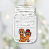 Together On The Naughty List For Years - Personalized Couple Ornament