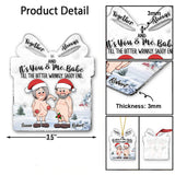 Together And Always - Personalized Husband And Wife Transparent Ornament