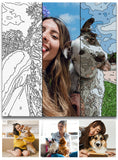 Custom Photo - Personalized Dog Paint By Numbers Kit