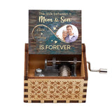 Mother's Love Is Forever - Gift for mom, daughter, son - Personalized Hand Crank Music Box
