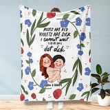 Rose Are Red Violet Are Sick - Personalized Couple Blanket