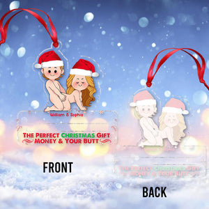 The Perfect Christmas Gift - Personalized Couple Transparent Ornament