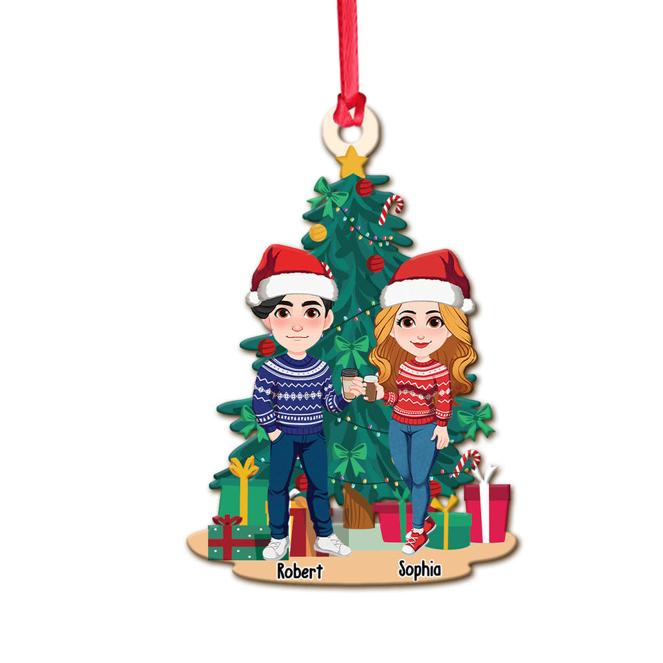 All I Want For Chrismas Is You - Personalized Couple Ornament