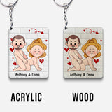 I Just Want You To Be Happy - Couple gift for husband, wife, boyfriend, girlfriend - Personalized Keychain