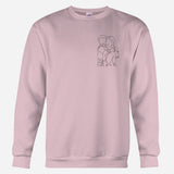 Custom Line Art - Personalized Aunt Embroidered Sweater