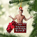 The Only Package I Want For Christmas Is Yours - Personalized Couple Ornament