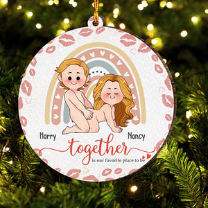 Together Is Our Favorite Place To Be - Personalized Couple Ornament