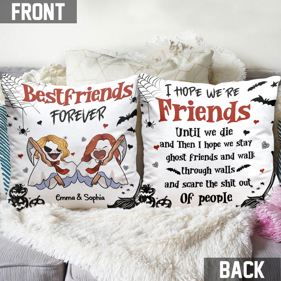 Bestfriend Forever - Personalized Bestie Throw Pillow