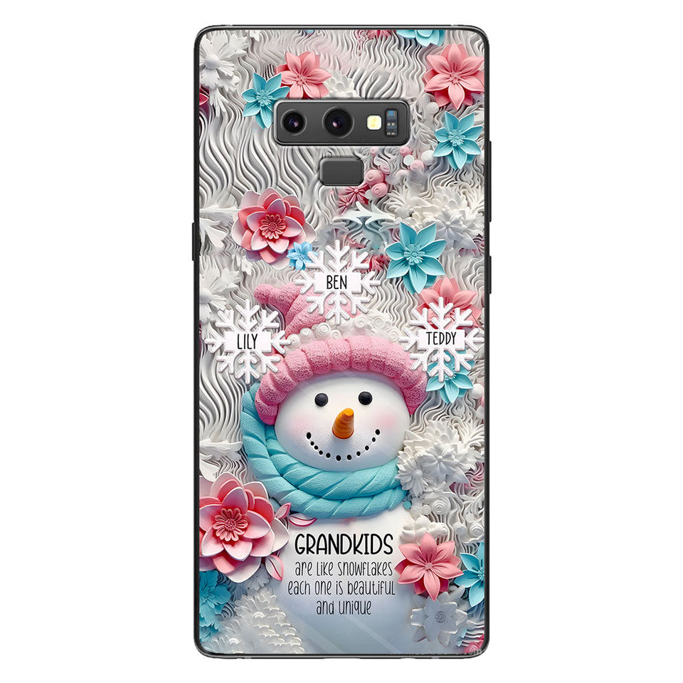 Grandkids Are Like Snowflakes - Gift for grandma - Personalized Phone Case
