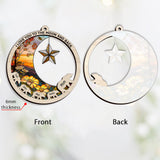 I Love You To The Moon And Back - Gift for mom - Personalized Layers Mix Ornament
