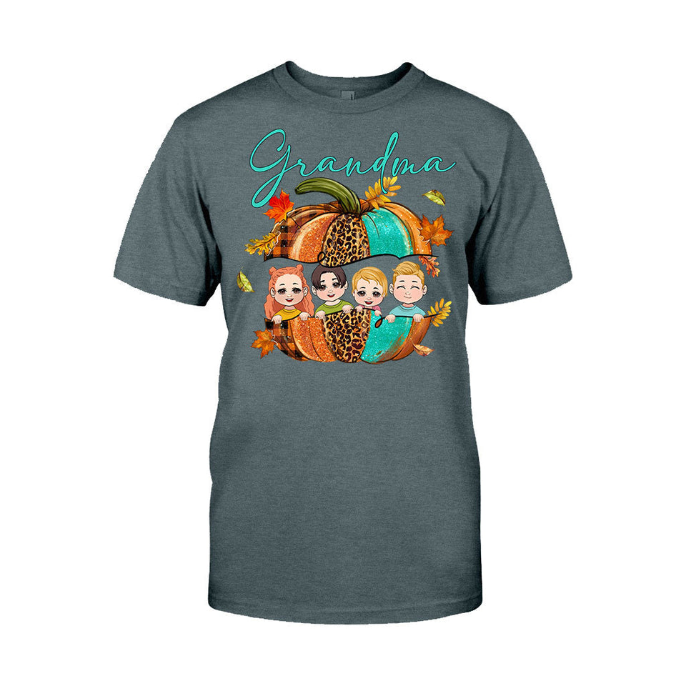 Grandma - Personalized Thanksgiving T-shirt And Hoodie