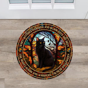 When Witches Go Riding And Black Cats Are Seen Witch - Witch Shaped Doormat