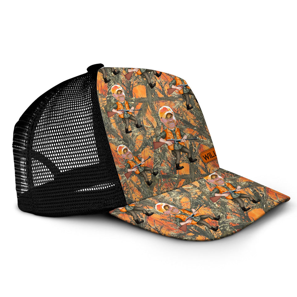 Photo Inserted Hunter - Personalized Hunting Trucker Hat