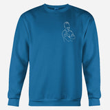 Custom Line Art - Personalized grandson Embroidered Sweater