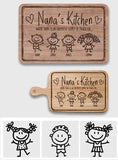 Grandma's Kitchen - Gift for grandma - Personalized Cutting Board