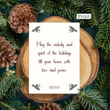 Merry Christmas - Personalized Family Greeting Card