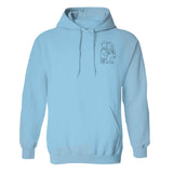 Custom Line Art - Personalized Aunt Embroidered Hoodie