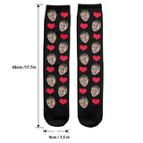 Custom Face Heart Pattern - Personalized Step Mom Socks