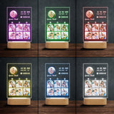 Couple Photo Collection - Personalized Couple Shaped Plaque Light Base