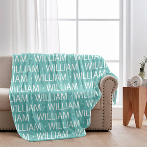 Custom Name Pattern - Personalized Newborn Blanket
