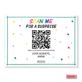 Thank You / Happy bday / Love you - Personalized QR Greeting Card