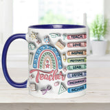 Thank You For Being An Amazing Teacher - Personalized Teacher Accent Mug