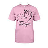 Horse And Dog - Personalized Horse T-shirt And Hoodie