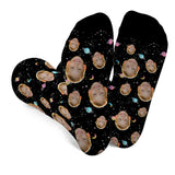Custom Face Galaxy - Personalized grandson Socks