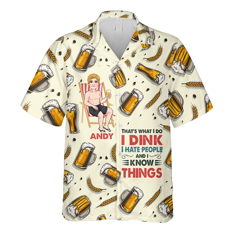 That's What I Do - Personalized Sea Lover Hawaiian Shirt