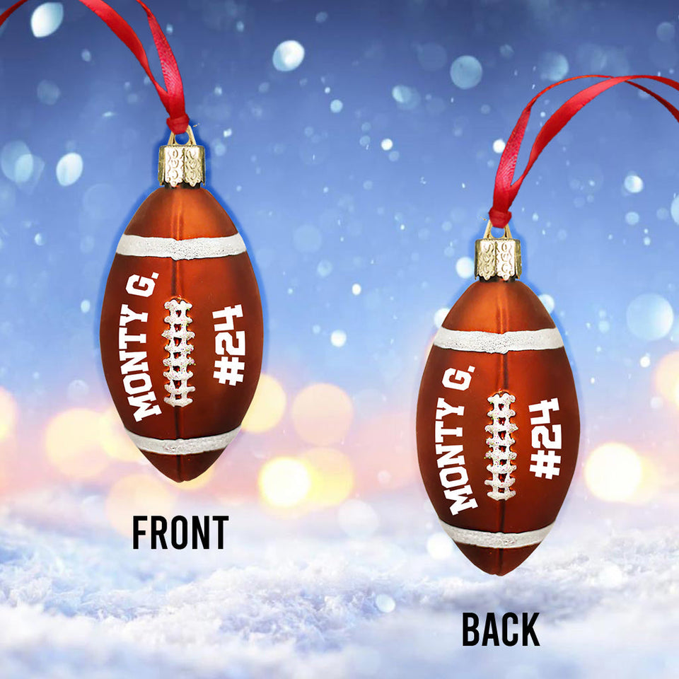 Football Ball - Personalized Football Ornament