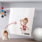 Sporty Towel - Personalized Volleyball Towel