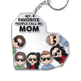 My Favorite People - Gift for grandpa, dad, mom, grandma, uncle, aunt, brother, sister - Personalized Keychain