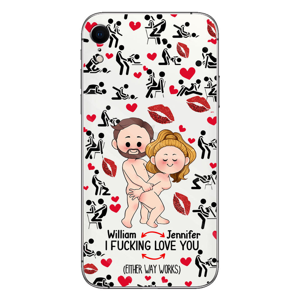 I Love You - gift for husband, wife, boyfriend, girlfriend - Personalized Clear Phone Case