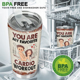 Cardio Workout - Personalized Couple Tumbler