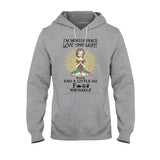 I’m Mostly Peace Love And Light - Personalized Yoga T-shirt And Hoodie