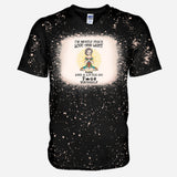 I’m Mostly Peace Love And Light - Personalized Yoga Bleached T-Shirt