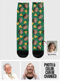 Funny Icon Pattern - Personalized Grandma Socks