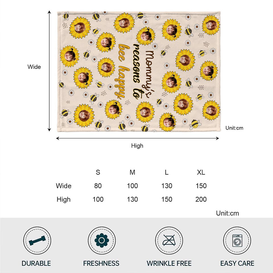 Nana's Reasons - Gift for grandma, mom - Personalized Blanket