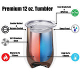 My Heart Is On That Field - Personalized Baseball Wine Tumbler